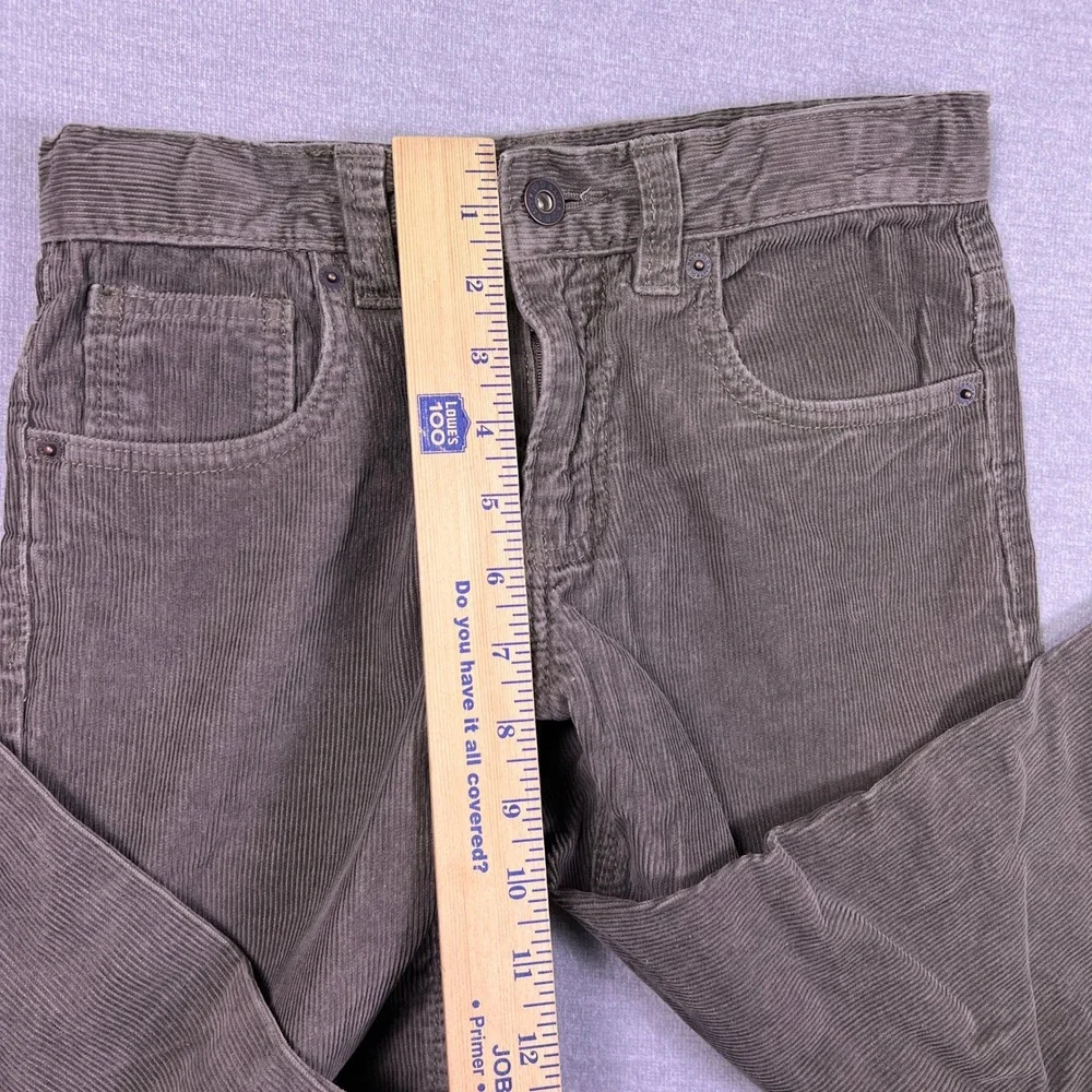 Old Navy Straight Regular Mid Rise Corduroy Pants Kids 12 Light Brown Cotton